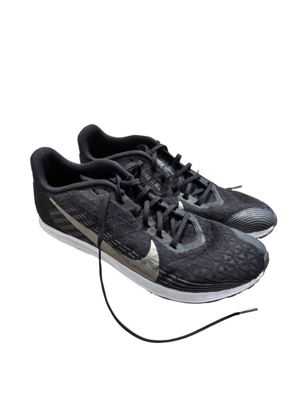 Nike Black & Holographic Silver Running Shoes Women’s Size 8